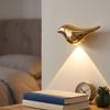 Small Bird Wall Light With Rechargeable Led Sensor For Kids Bedroom Decor