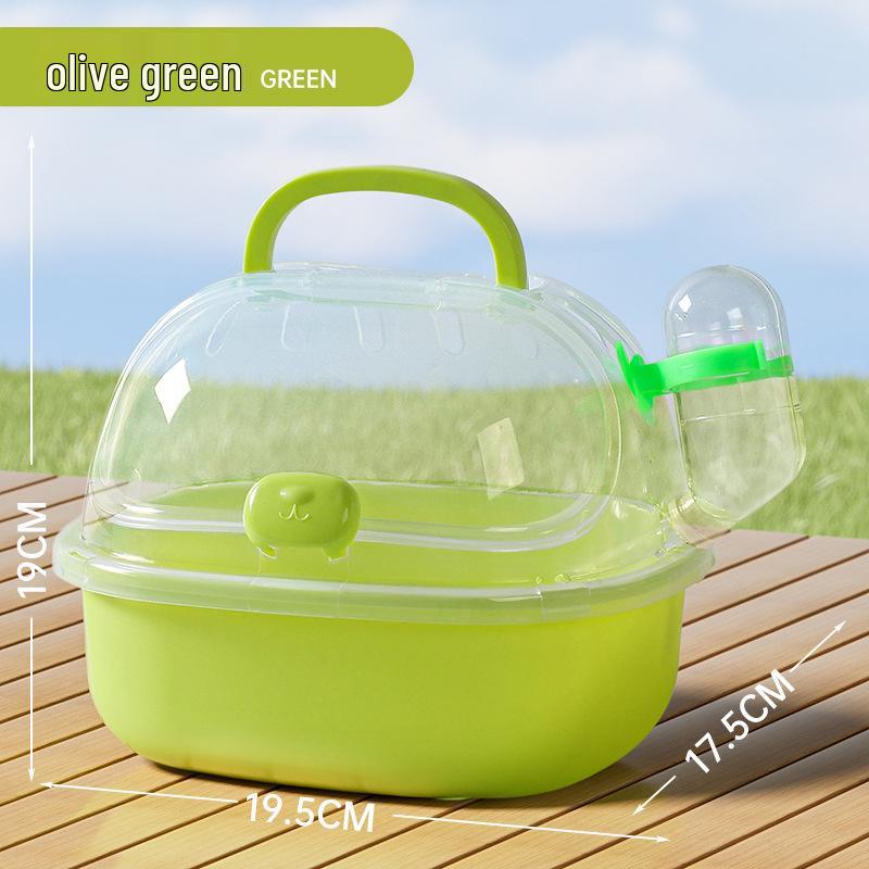 Portable Travel Hamster Cage - Bite-Resistant, Small/Large, Easy to Clean