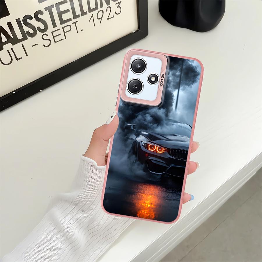 Back Phone Cover Case for Xiaomi Redmi A5 14C 10C 13C 9T 12C A1 A2 Plus 9C K60 Smoke Handsome Sports Car