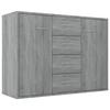 Commode/Buffet contemporain, Sonoma gris, 88x30x65 cm, Bois d'ingénierie LL0000150995