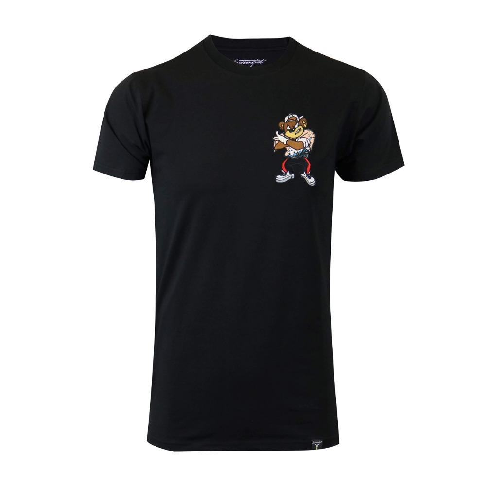2024 American Trend Bear Printed Fashion T-Shirt Hip Hop Streetwear Men's Women's Swag Cotton Harajuku  Oversized T Shirt