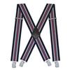 Men's 5 Cm Elastic Casual Polyester Suspenders with Clips