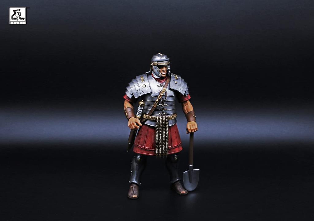 XESRAY STUDIO for 018 Roman Legion Infantry Scale PVC ABS Painted Movable Figure "Fight Glory" 1/12 &