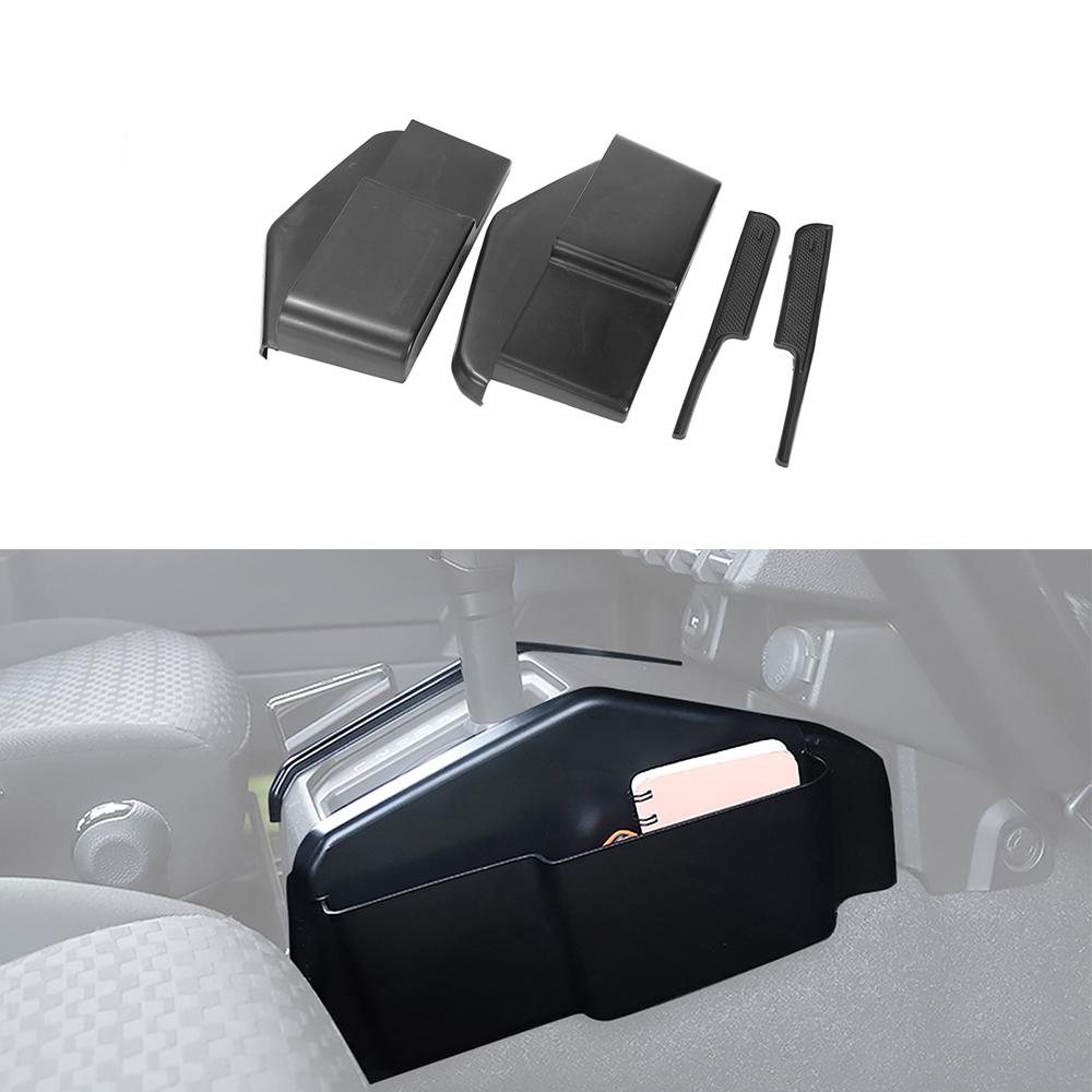 Gear Shifter Side Storage Box 4WD Gear Organizer Tray for Suzuki Jimny JB74 JB64 2019-2026 Car Interior Accessories ABS Black