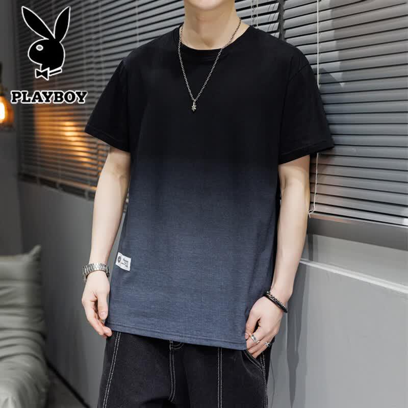 

PLAYBOY Men s Gradient Short Sleeve T-Shirt M