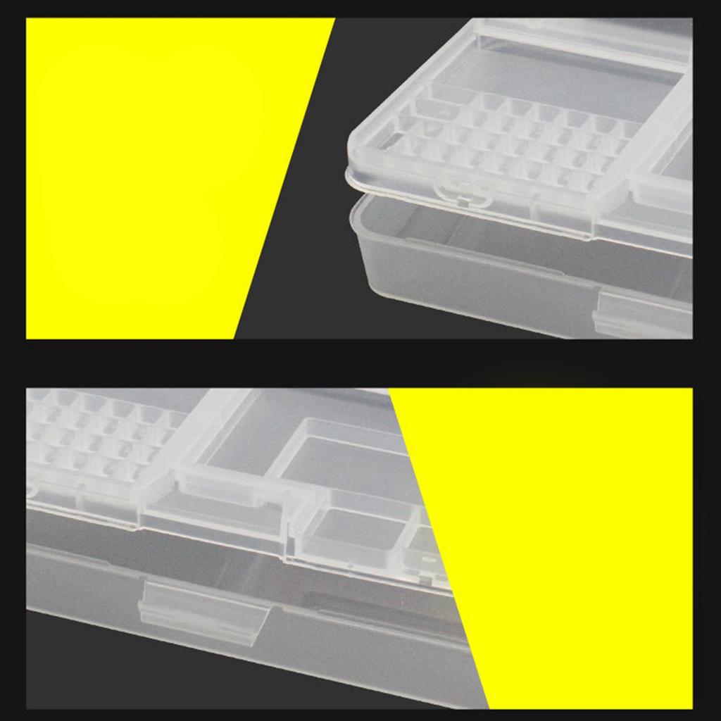 Aufbewahrungsbox für elektronische Bauteile Mehrzweck Doppelschichtig Rechteckig PP Transparentes Bauteil