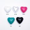 Colorful plump bold heart acrylic pendant keychain material
