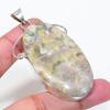 Natural Bumble Bee Jasper Gemstone 925 Sterling Silver Pendant 2.68" AP-15169