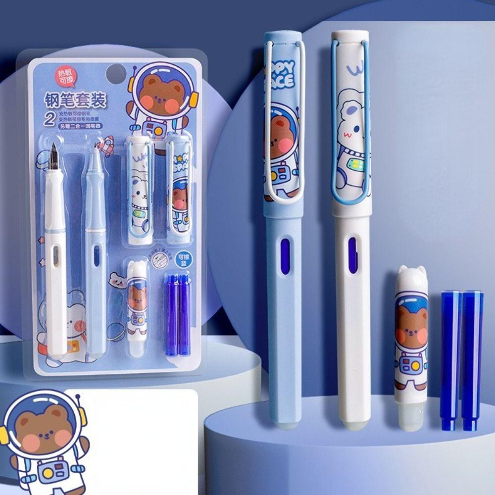 Stationary Thermal Erasable Fountain Pen Set Magic Pen With Eraser Writing Supplies Calligraphy Pen