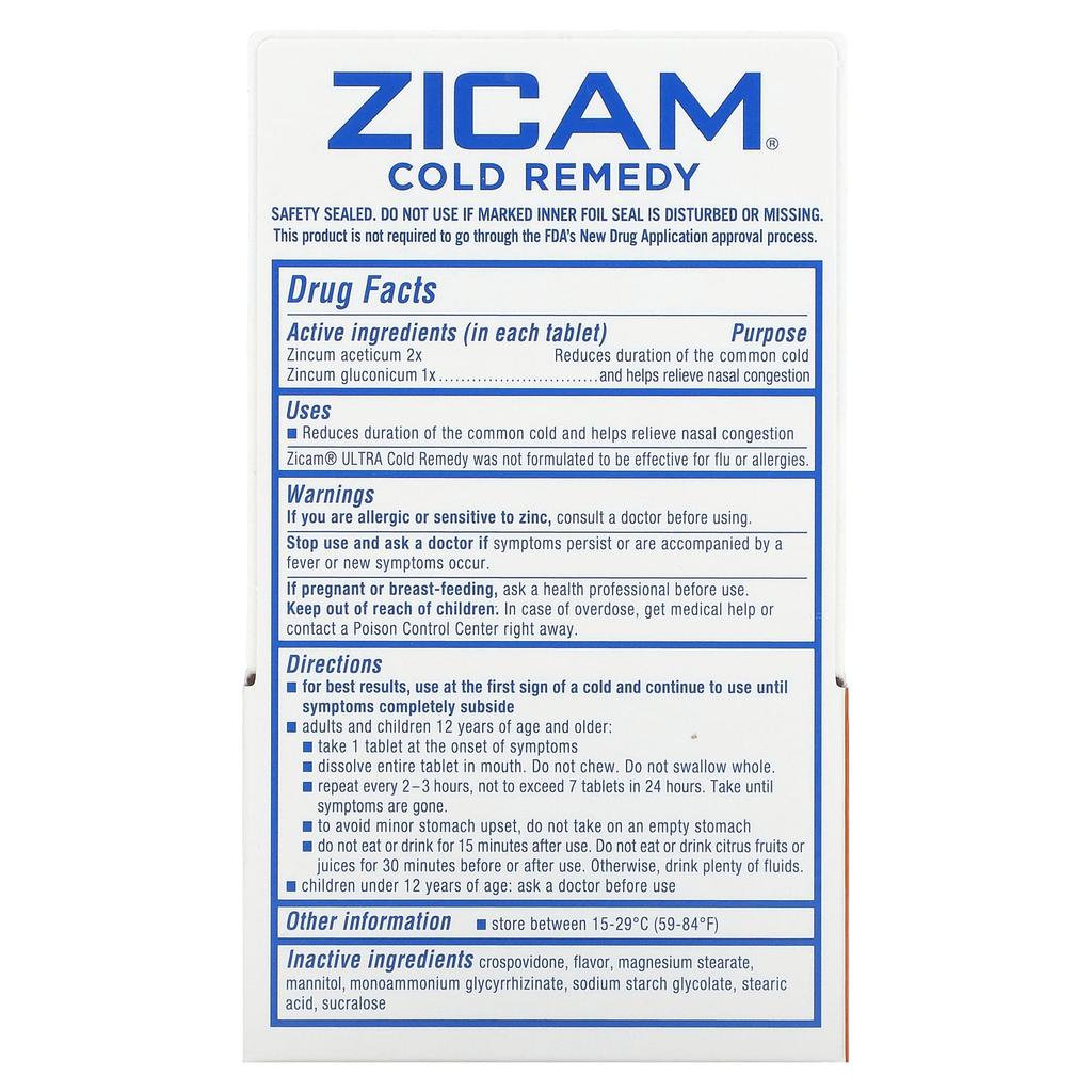 Ultra Cold Remedy, Rapidmelts, Orange Cream, Quick Dissolve Tablets 18