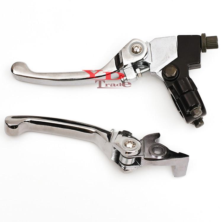 Stunt Style Anti-Fold Handlebar Brake & Clutch Levers for Off-road Motorcycle, ATV & Beach Buggy