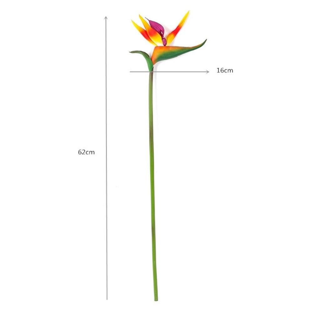 Authentic Touch Artificial Bird of Paradise Long Stem Fake Flower Faux Plants  Wedding Decoration