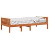 Kids  Bed Without Mattress Wax Brown 75 X 190 Cm Solid Pine Wood