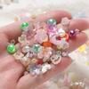 20g Acrylic Mixed Beads Colored Flower Star Shaped Spacer Loose Beads for DIY Jewelry Making Necklace Phone Chain Supplies