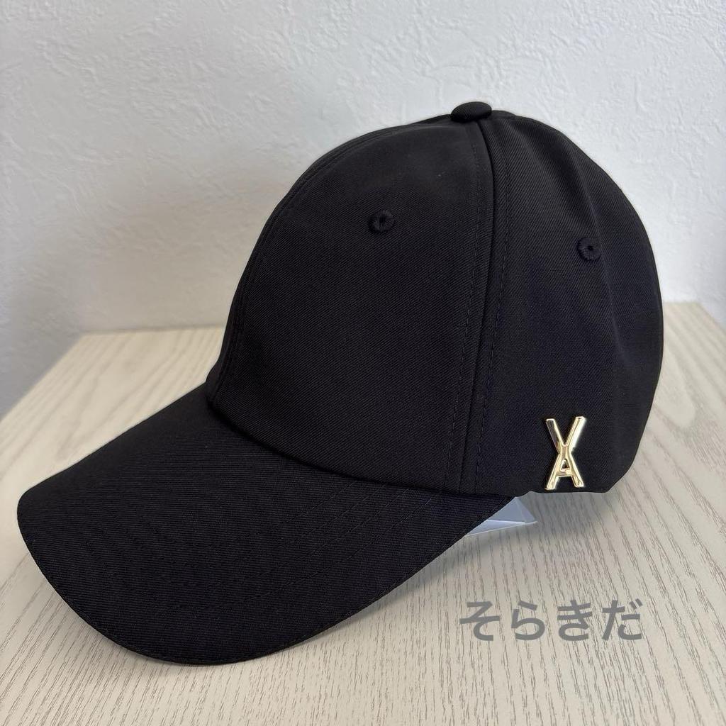[USED] Limited-time offer: VARZAR 636, authentic Bazar black cap with gold studs.