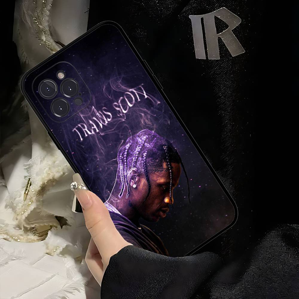 T-Travis S-ScottS Singer Soft Back Phone Cover Case For IPhone 17 16 Pro Max 15 12 11 16e 13 Mini 14 15 Plus