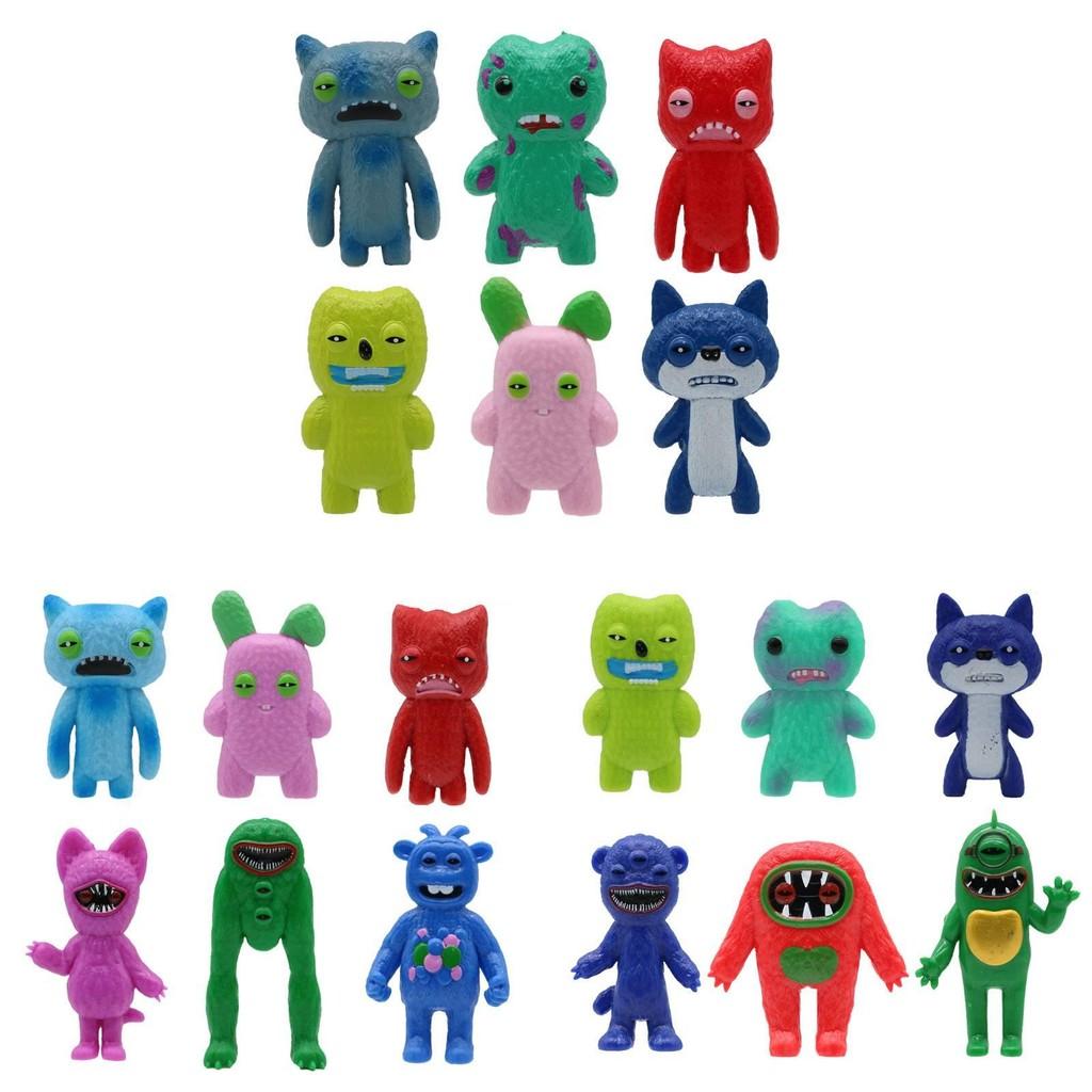 6pcs Action Fuggler Figure Model Anime Displays Toy Cartoon Doll Gifts Kids