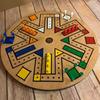 Fast Track Game Holz 35,5 cm Durchmesser Familienbrettspiel Braun