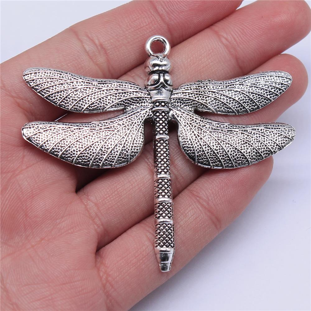 1pcs Charms Dragonfly DIY Jewelry Findings For Jewelry Making Accessories Antique Silver Color Big Dragonfly Charms