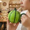 Heat Resistant Ceramic Watermelon Cup 500ml Capacity Coffee Mugs Cute Drinking Cup  Cafe