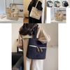 Stylish Large Capacity Women's Canvas Tote Bag Vintage Casual Shoulder Purse