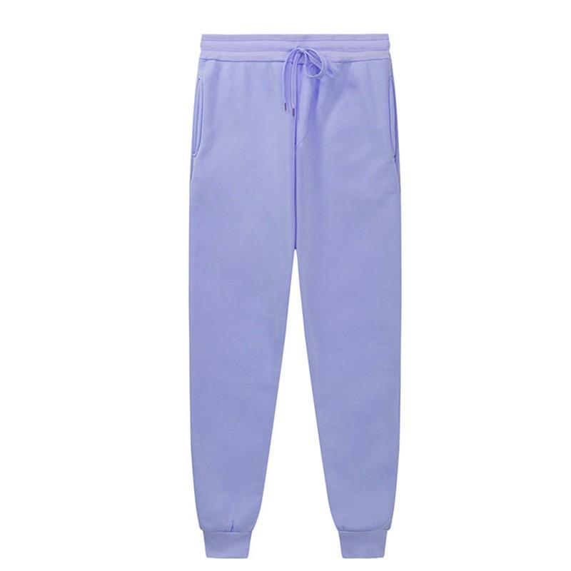 Mens Fleece Jogger Pants Casual Sportswear Straight Fit Elastic Waist Drawstring Bottom