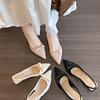 Retro bow light mouth thin heel empty sandals women's spring new pointed high heel sandals