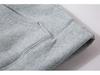Unisex Fleece-Lined Thick Hooded Jacket - Solid Color, Trendy Autumn/Winter Style, Custom Logo Printing