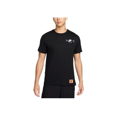 Sportswear Soft Comfortable Crew Neck Short Sleeve T-Shirt Men Tops Black FZ5406-010
