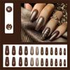 24 Pieces Leopard Designs Press On Nail Manicure Nail Art False Nail Stick On Nail Adds A Touch Of Fashion To Your Style