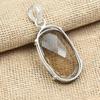 Faceted Smoky Topaz Gemstone 925 Sterling Silver Jewelry Handmade Charming Pendant