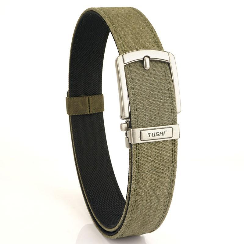 

Double-layer Thick Belt Men s Military Fans Outdoor Nylon 3.8 Upgraded Automatic Buckle Gun Hanging 120cm