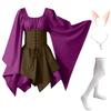 New Long-sleeved Women's Renaissance Medieval Dress