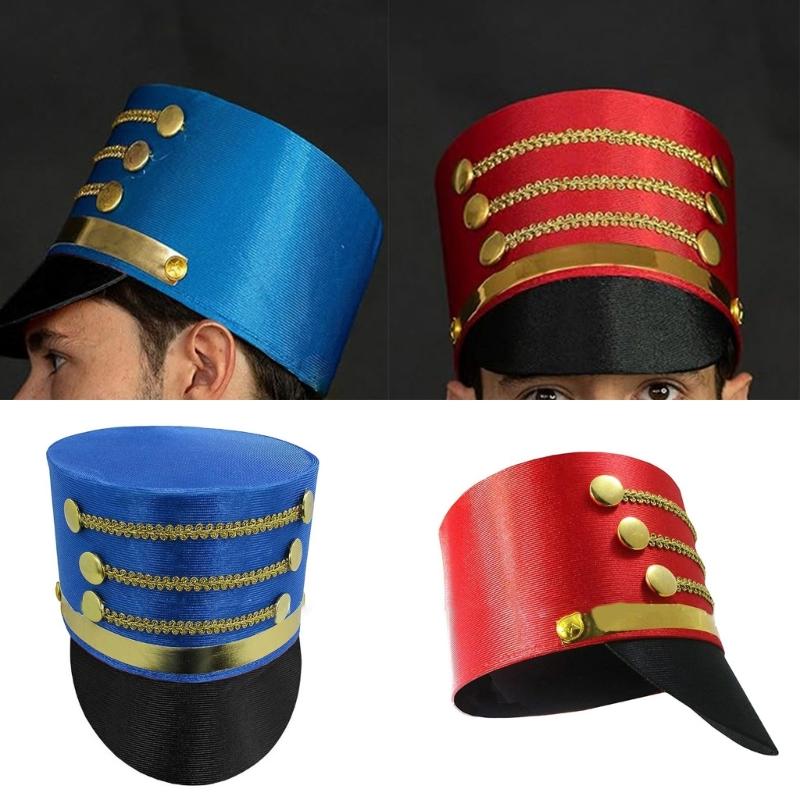 Nutcrackers Soldier Tall Hat Stage Performances Hat Warm Comfortable Hat for Holiday Celebrations