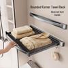 LISM Retractable Folding Bathroom Wall Rack