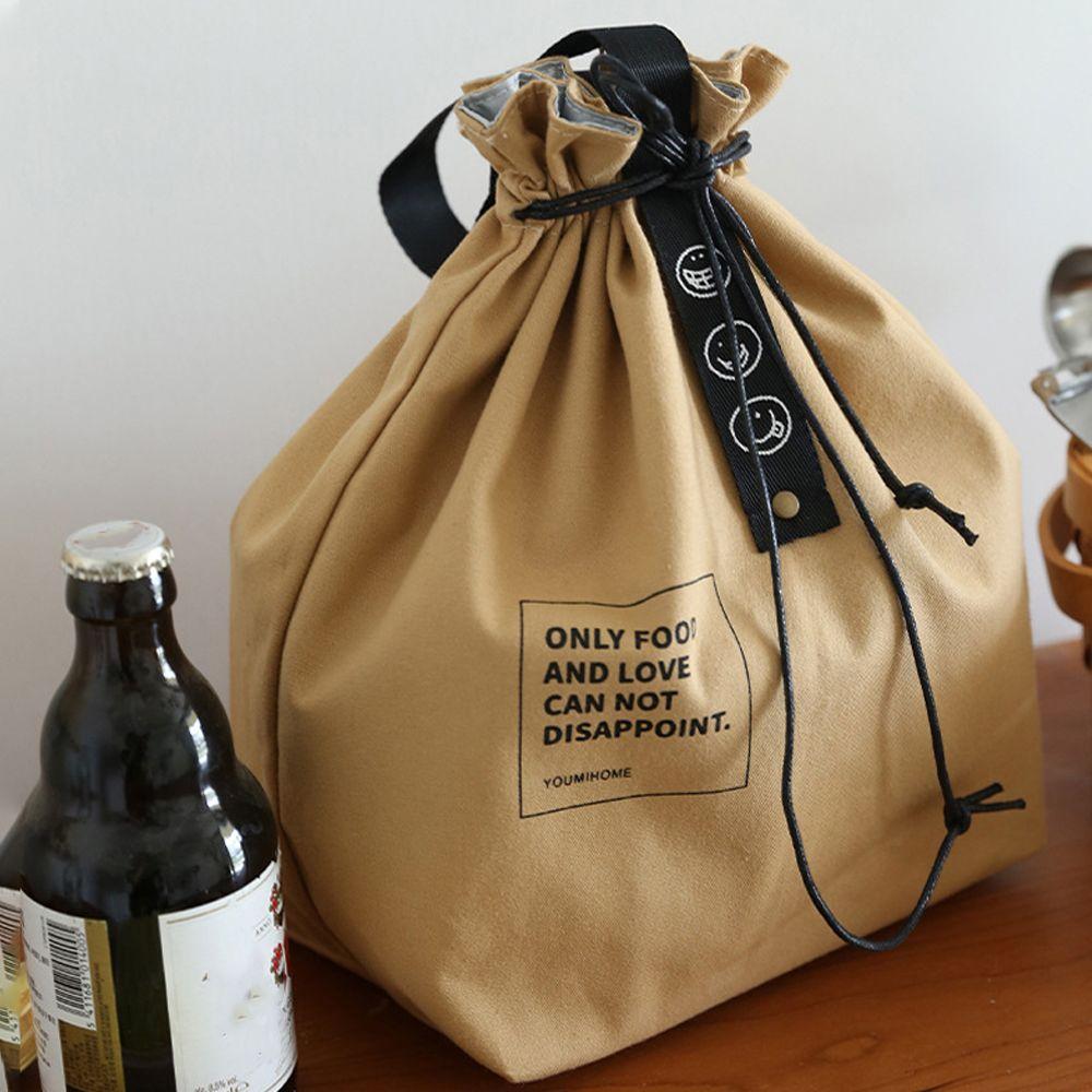 Thermoisoliertes Tragetasche Lebensmittelbehälter Lunchaufbewahrung Handtaschen Koreanische Lunchtasche Frische Kühltaschen