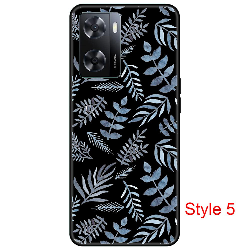 Black Case for Oppo A57 4G OppoA57 PFTM20 Cute Cartoon bumper Soft Silicon 6.56inch shockproof Full protection Cover