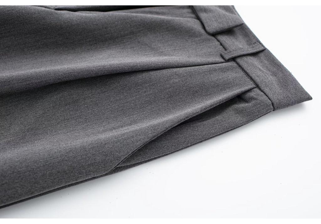 Women's High-Waisted Pleated Wide-Leg Pants - European & American Style