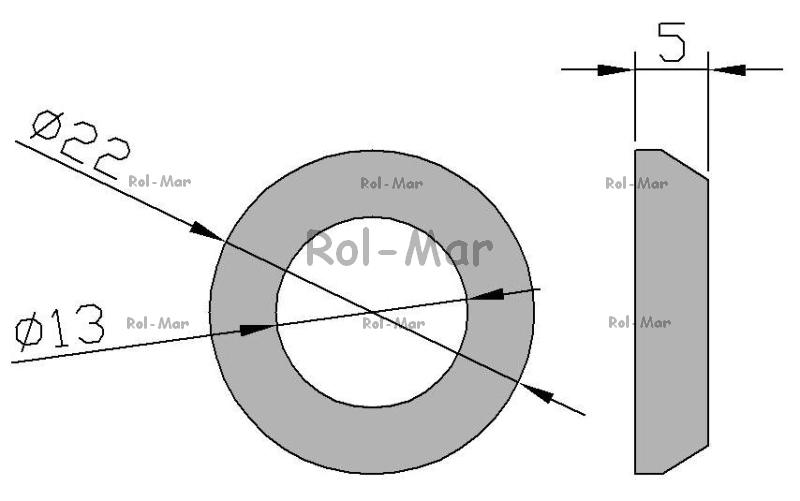 Kegeliger Ring Halterung Rasenmäher Rotierend