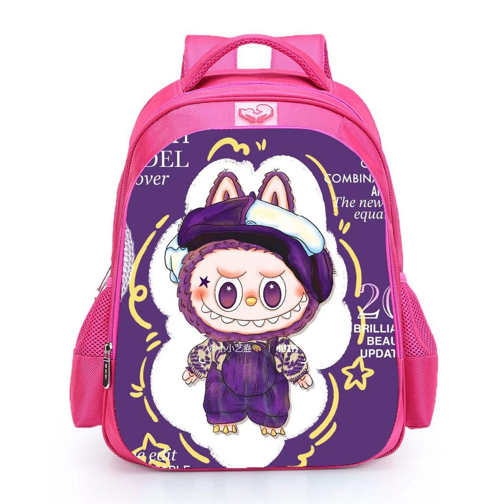 Labubu School Bag Student Polyester Comfortable Backpack Large Capacity Backpack Female 5401 CLE
