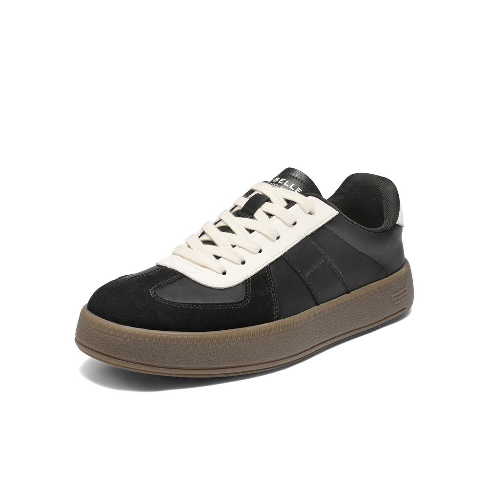 Belle Retro Fashion Casual Shoes Men's Shoes 2025 Autumn Sports Training Shoes Contrasting Board Shoes