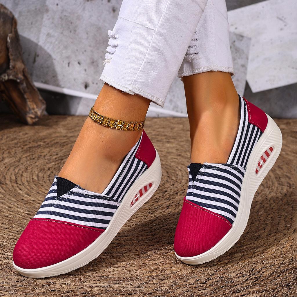 2025 Spring and Autumn New Large Size Shoes Women's Wedge Heel Light Single Shoes One Pedal Women's Shoes Foreign Trade Women's Shoes