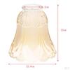 Bell Shape Vintage Frosted & Clear Glass Lamp Shade