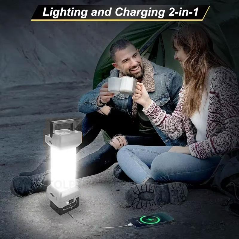 Handheld Work Light Camping Lights For Dewalt For Milwaukee 18V 20V Battery With USB Port Night For Night Work Fishing Camping