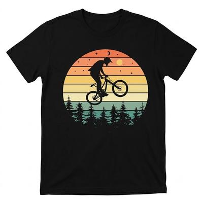Mountain Bike Cuteee Graphic Black T Shirt Gift For Friends
