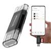 Multiple Device Card Reader USB2.0 Type C Port Supports SDTF Cards Up To 128GB Instants Recognition For Office Travel Use