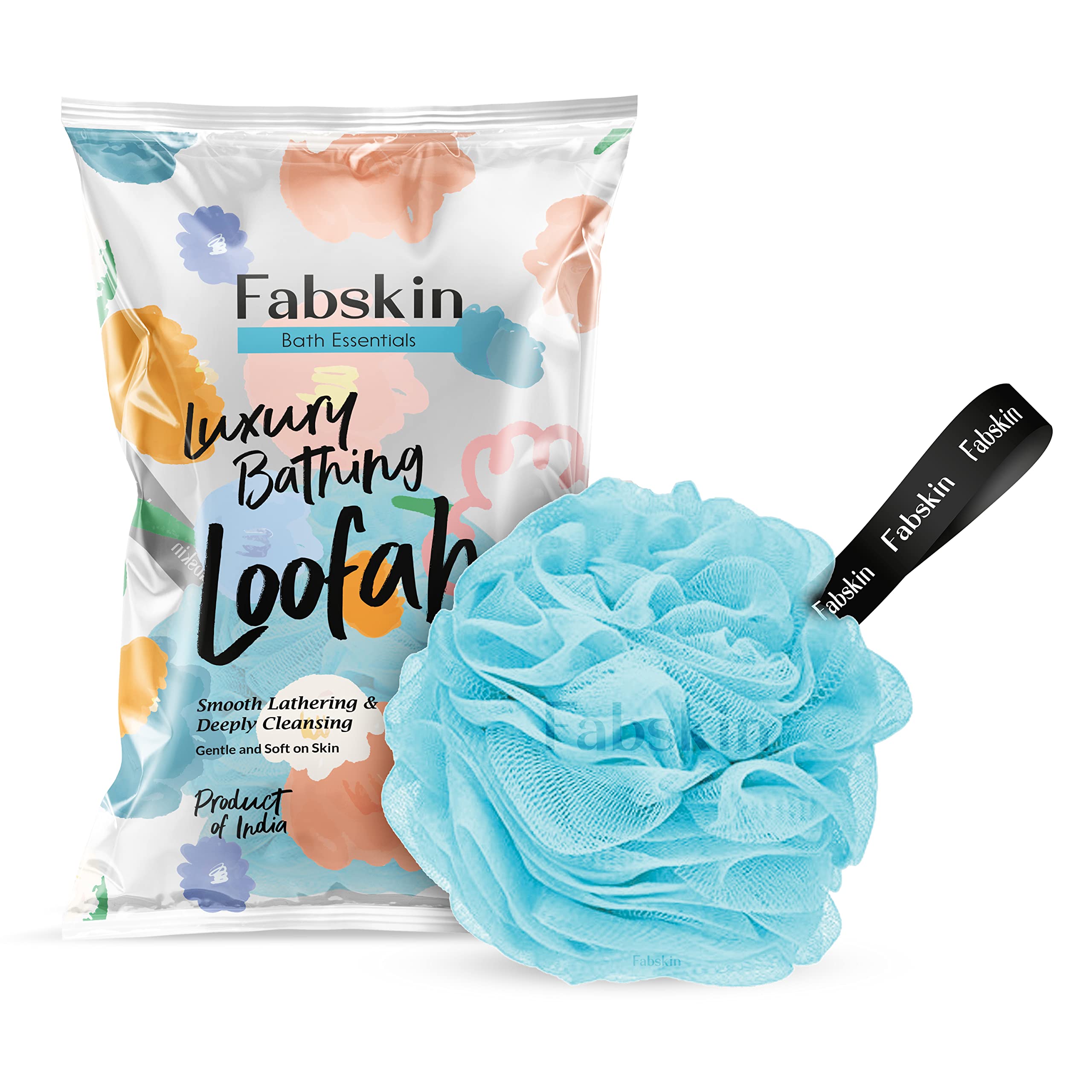 

Мочалка FABSKIN для купания | Мочалка-губка для душа | Скраб-мочалка для тела для женщин и мужчин | Губка для купания | Скраб для тела для купания | Ванна