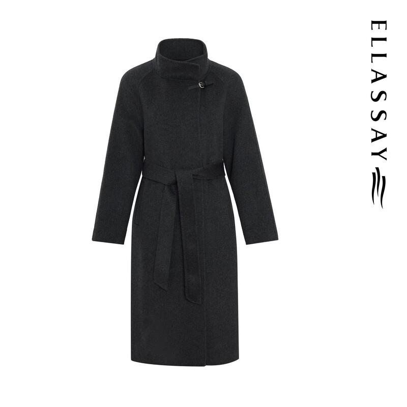 ELLASSAY Women's Wool Blend Wrap Coat