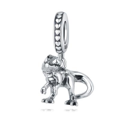 Authentic Original Copper Metal Charm Bead Components Luxury Tyrannosaurus Rex Animal Pendant Bead Component Bead Components Compatible With Bracelet