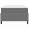 Bed Frame with Mattress Light Grey 80 x 200 cm Fabric